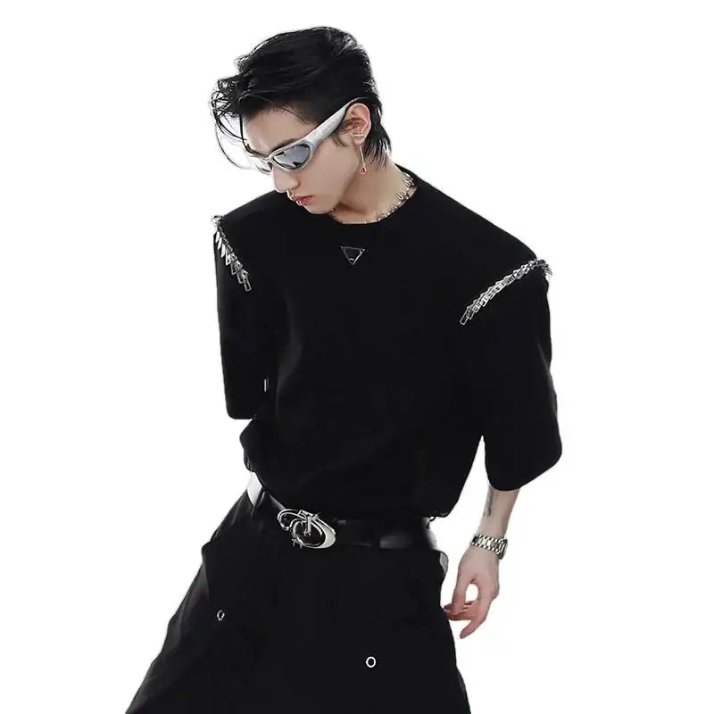 Opium Shoulder Zipper Shirt