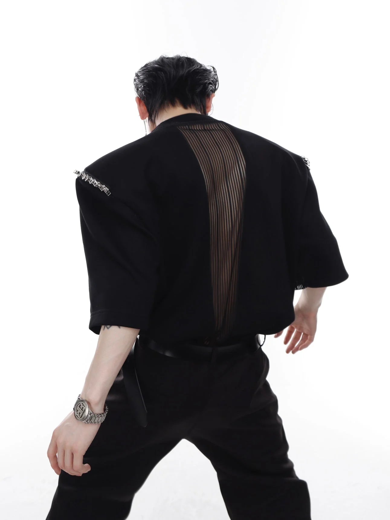 Opium Shoulder Zipper Shirt - Fuga Studios