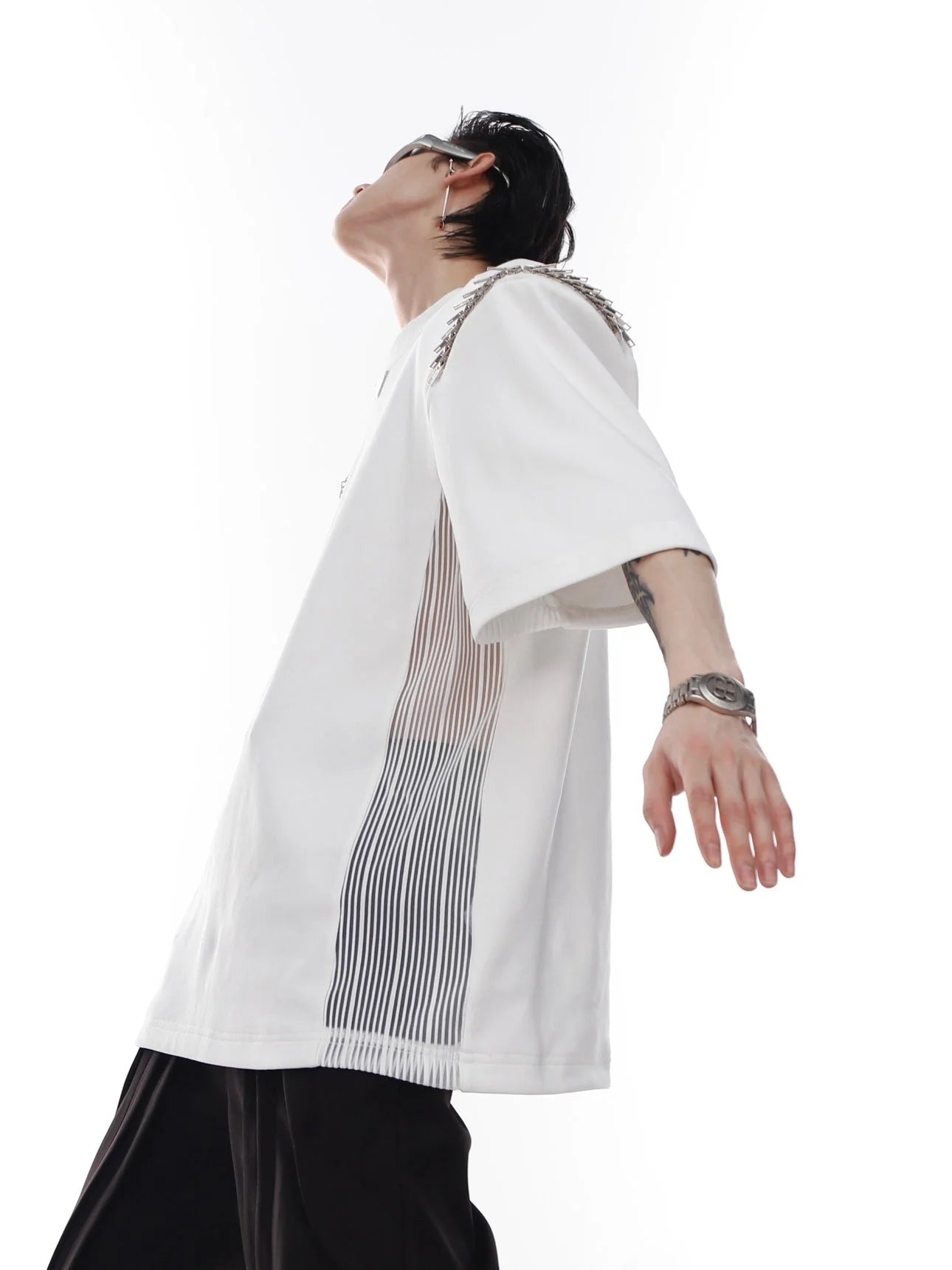 Opium Shoulder Zipper Shirt - Fuga Studios