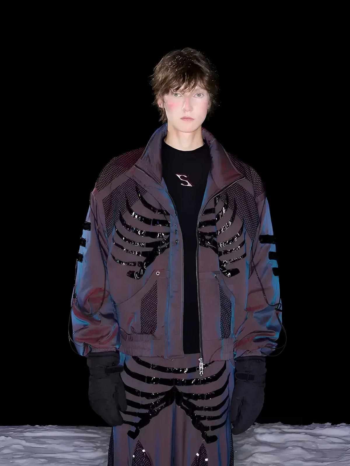 Yutaka Someya 骨ジップパーカー スカル swag opium opium-skeleton-mesh-jacket-
