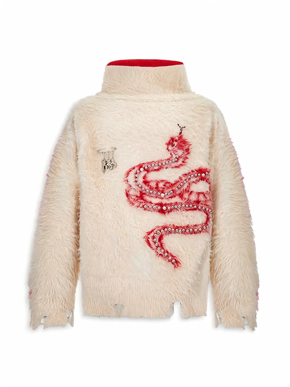 Opium Snake Fur Sweater - Fuga Studios