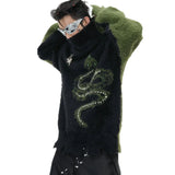 Opium Snake Fur Sweater - Fuga Studios