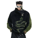 Opium Snake Fur Sweater - Fuga Studios
