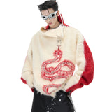 Opium Snake Fur Sweater - Fuga Studios