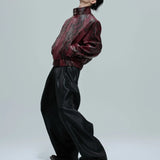 Opium Snakeskin Studded Bomber - Fūga-Studios