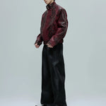 Opium Snakeskin Studded Bomber - Fūga-Studios