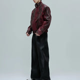 Opium Snakeskin Studded Bomber - Fūga-Studios