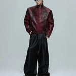 Opium Snakeskin Studded Bomber - Fūga-Studios