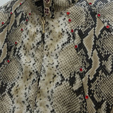 Opium Snakeskin Studded Bomber - Fūga-Studios