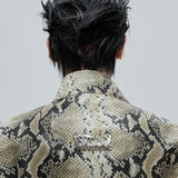 Opium Snakeskin Studded Bomber - Fūga-Studios