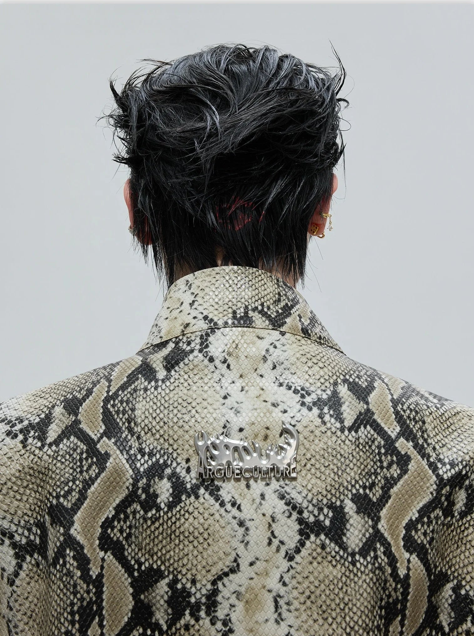 Opium Snakeskin Studded Bomber - Fūga-Studios