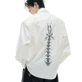 Opium Spine Embroidery Shirt - Fuga Studios