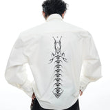Opium Spine Embroidery Shirt - Fuga Studios