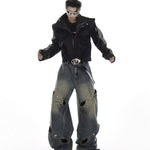 Opium Spliced Denim Pants - Fuga Studios