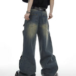 Opium Spliced Denim Pants - Fuga Studios