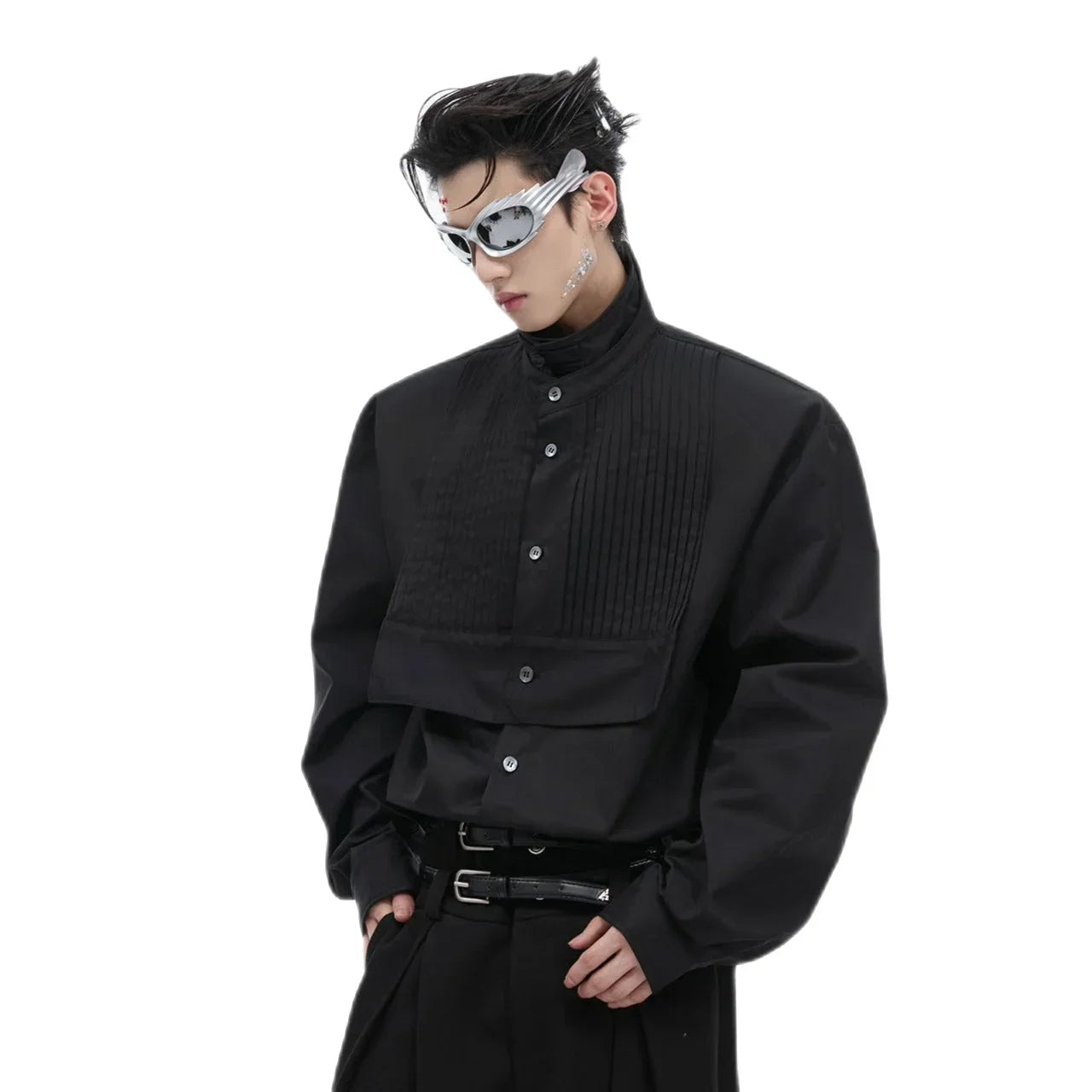 Opium Stand Up Collar Shirt - Fuga Studios