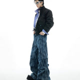 Opium Structured Denim Wide-Leg Pants - Fuga Studios