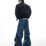 Opium Structured Denim Wide-Leg Pants - Fuga Studios