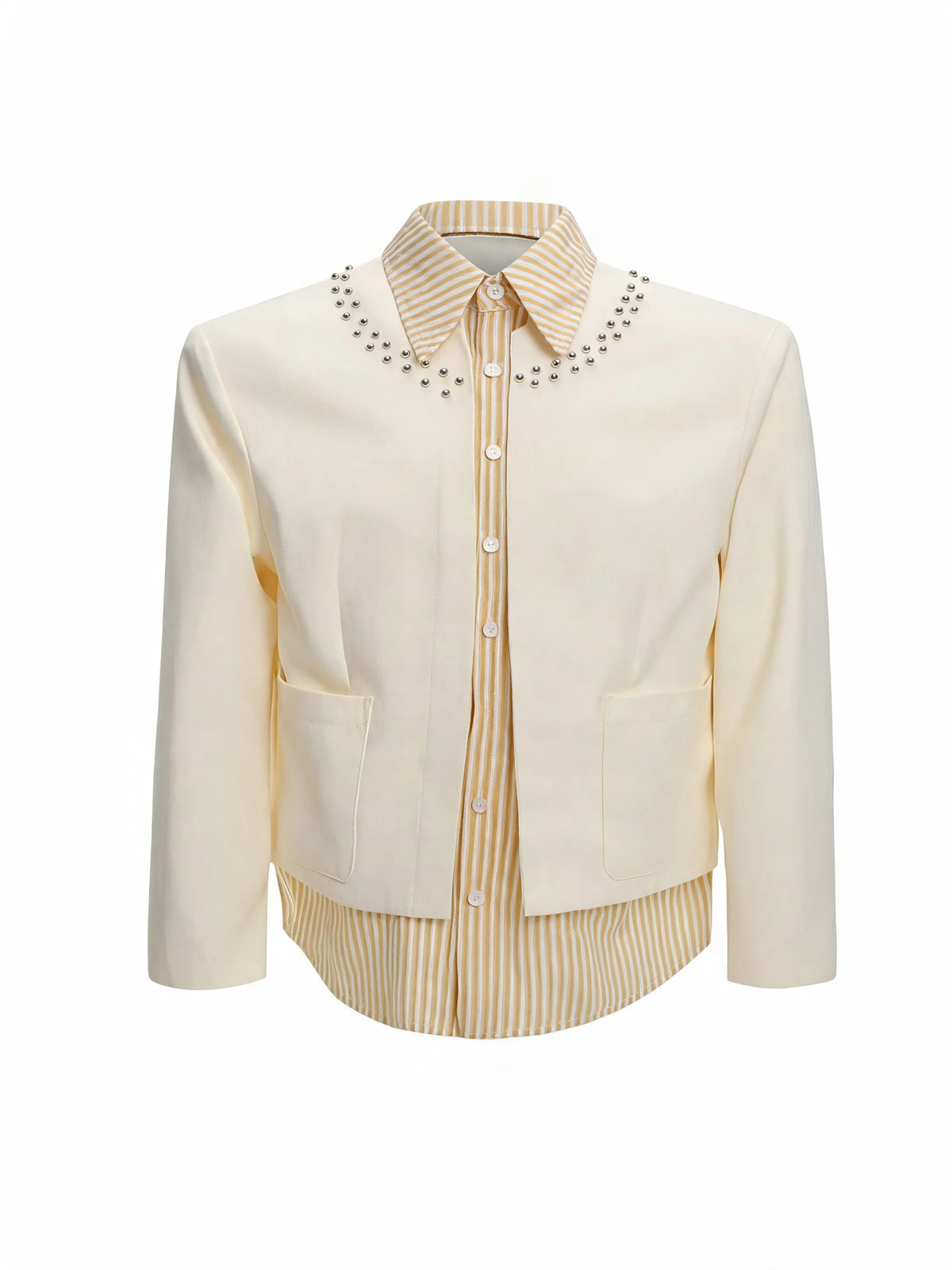 Opium Studded Collar Blazer - Fuga Studios