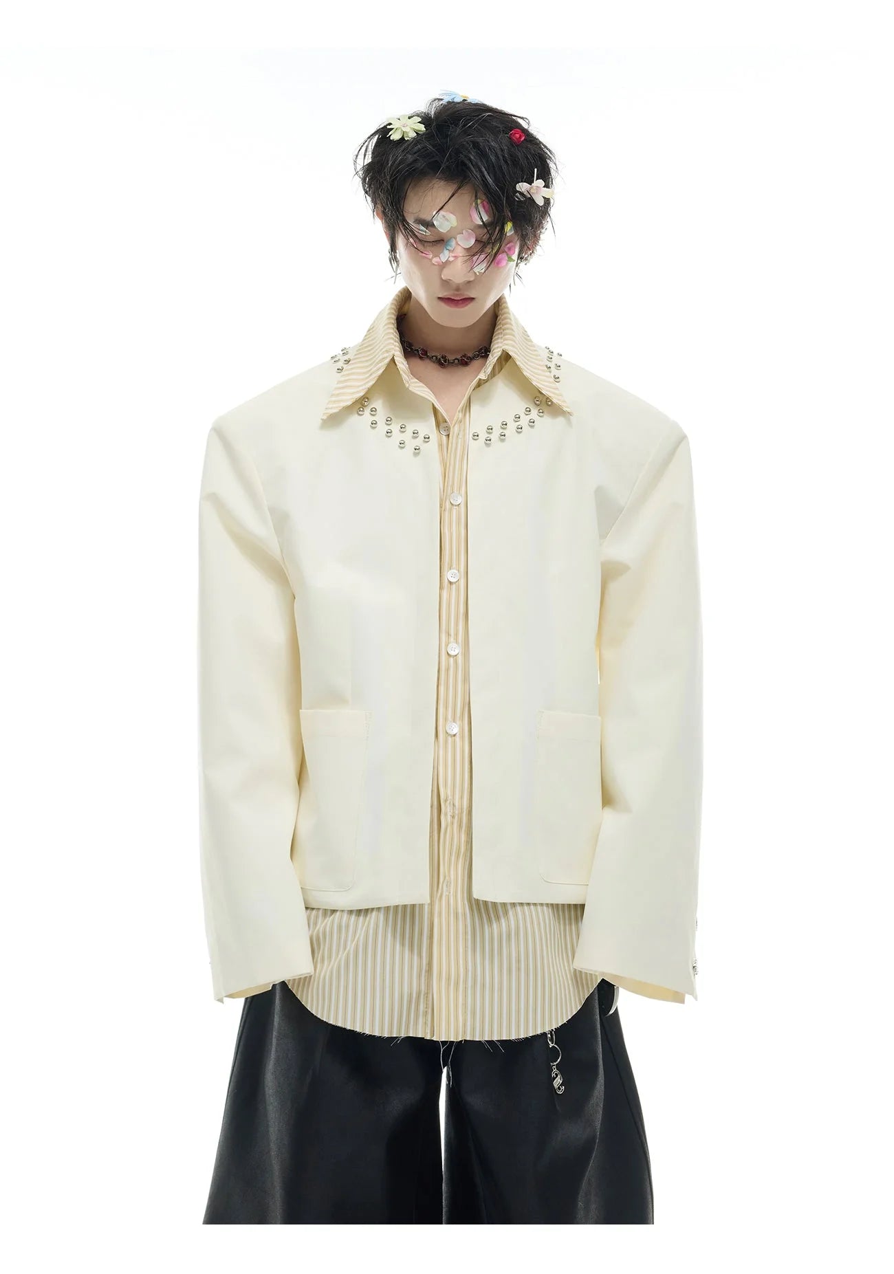 Opium Studded Collar Blazer - Fuga Studios