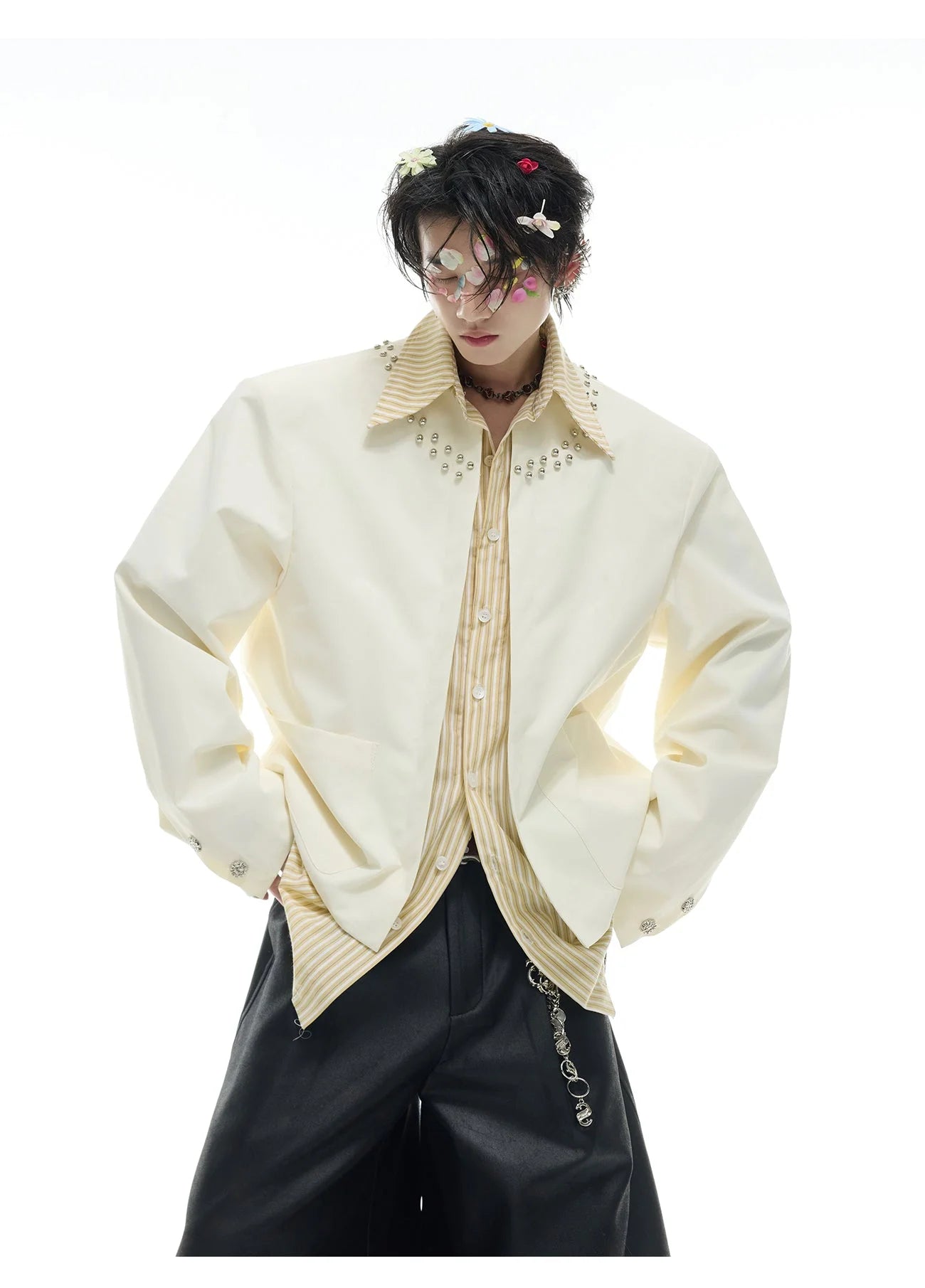 Opium Studded Collar Blazer - Fuga Studios