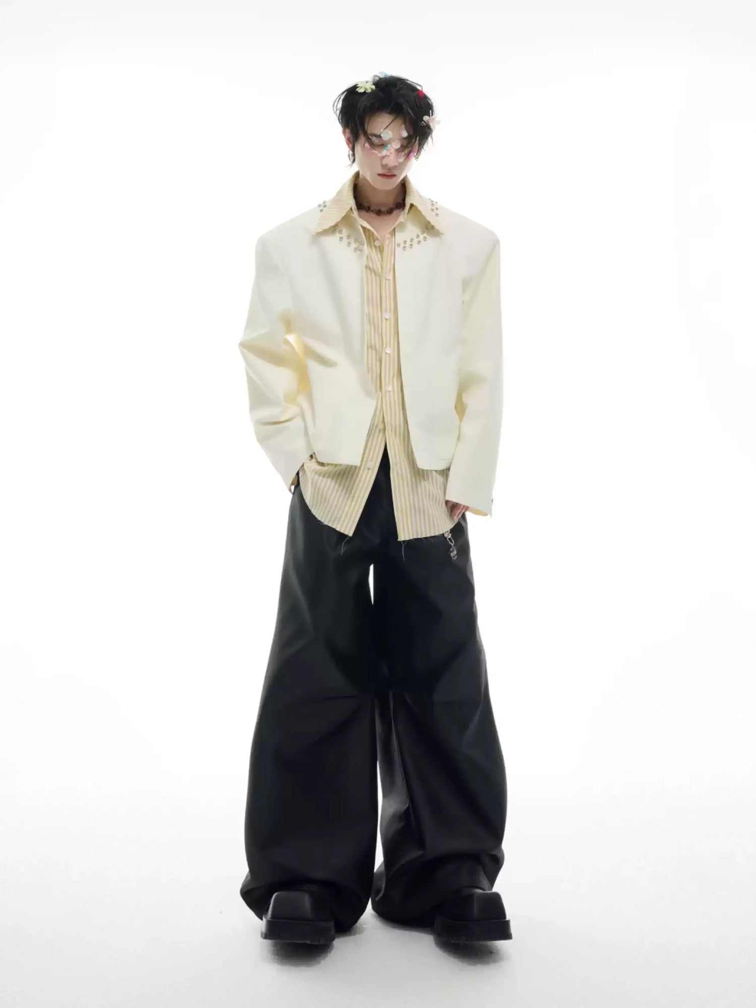 Opium Studded Collar Blazer - Fuga Studios