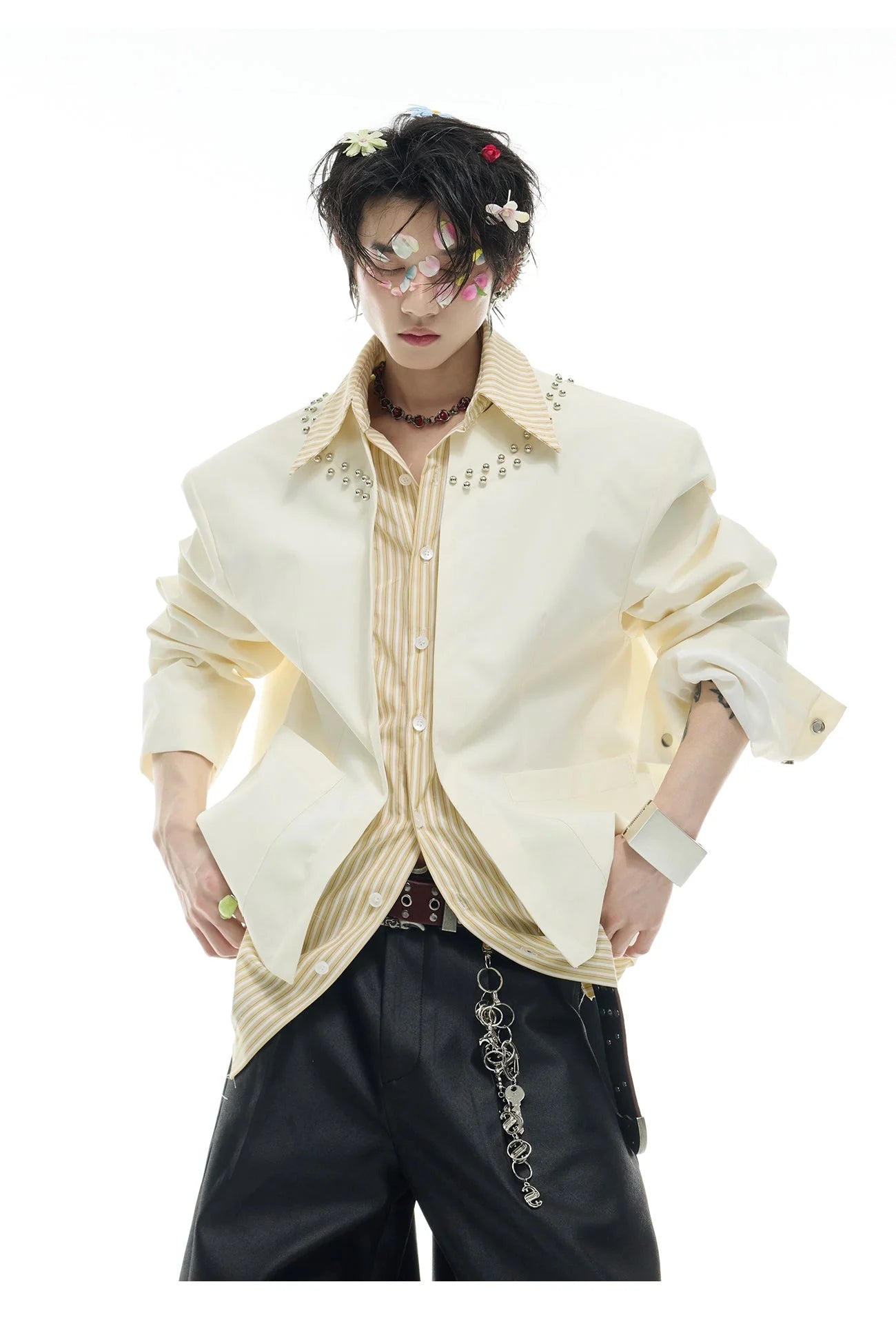 Opium Studded Collar Blazer - Fuga Studios