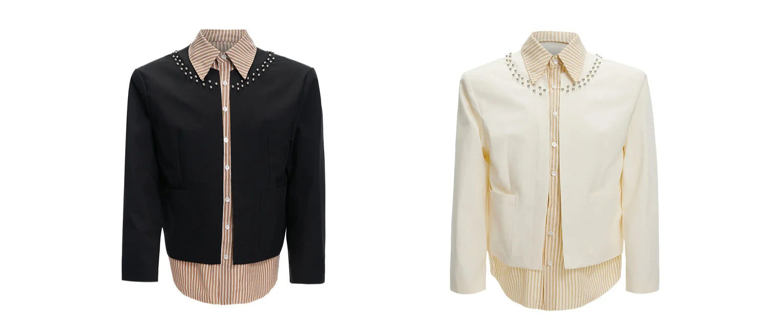 Opium Studded Collar Blazer - Fuga Studios