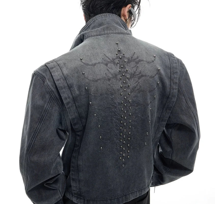 Opium Studded Denim Jacket - Fuga Studios