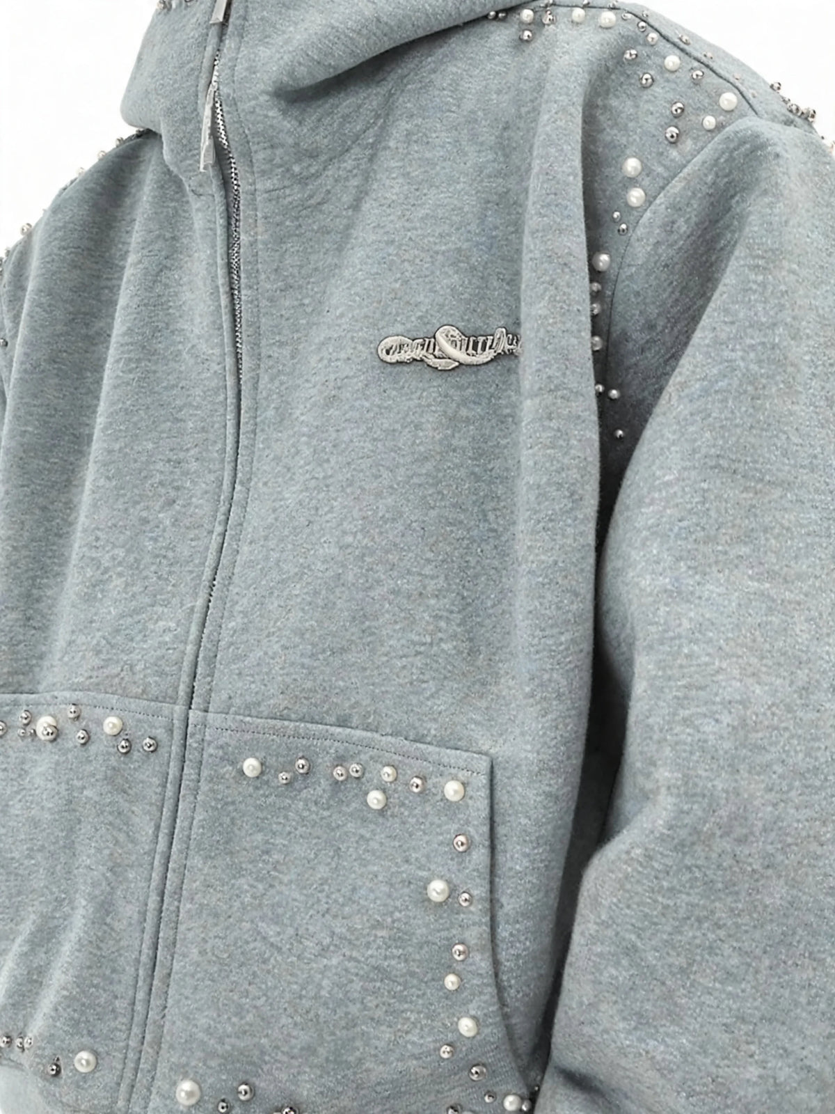 Opium Studded Hoodie - Fuga Studios