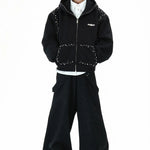 Opium Studded Hoodie - Fuga Studios