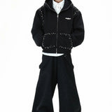 Opium Studded Hoodie - Fuga Studios