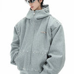 Opium Studded Hoodie - Fuga Studios