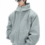 Opium Studded Hoodie - Fuga Studios