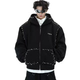 Opium Studded Hoodie - Fuga Studios