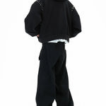 Opium Studded Hoodie - Fuga Studios