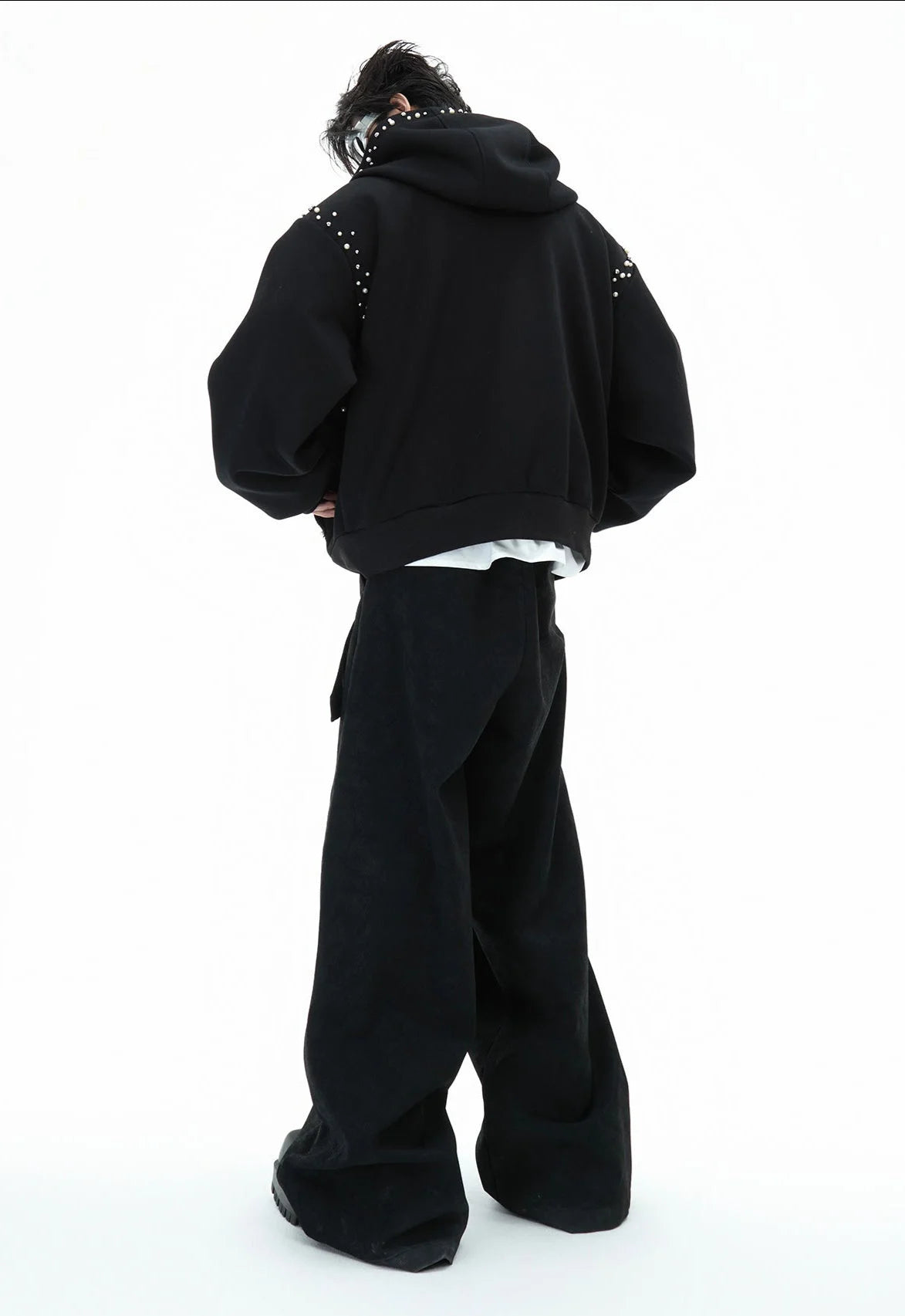 Opium Studded Hoodie - Fuga Studios