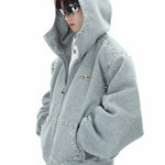 Opium Studded Hoodie - Fuga Studios