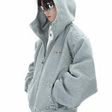 Opium Studded Hoodie - Fuga Studios