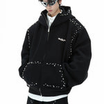 Opium Studded Hoodie - Fuga Studios