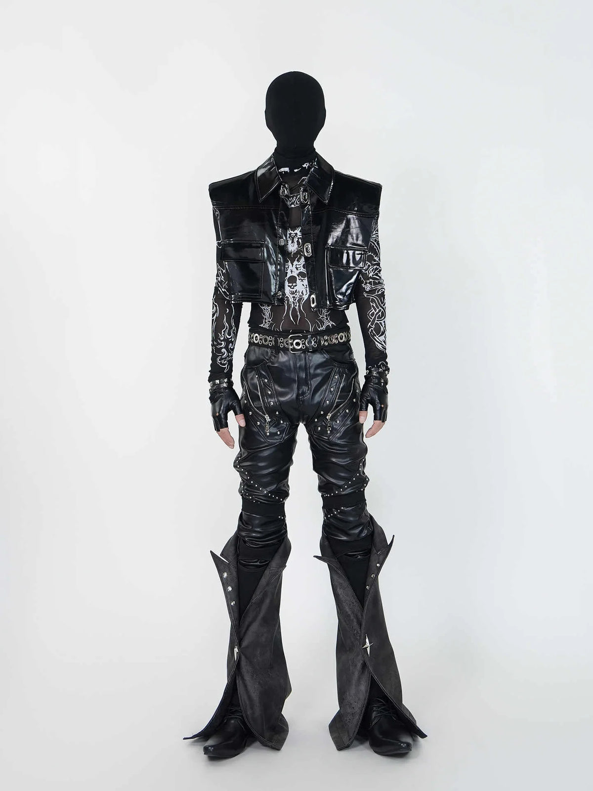 Opium Leather Flares. Studded, detachable. | Fūga Studios