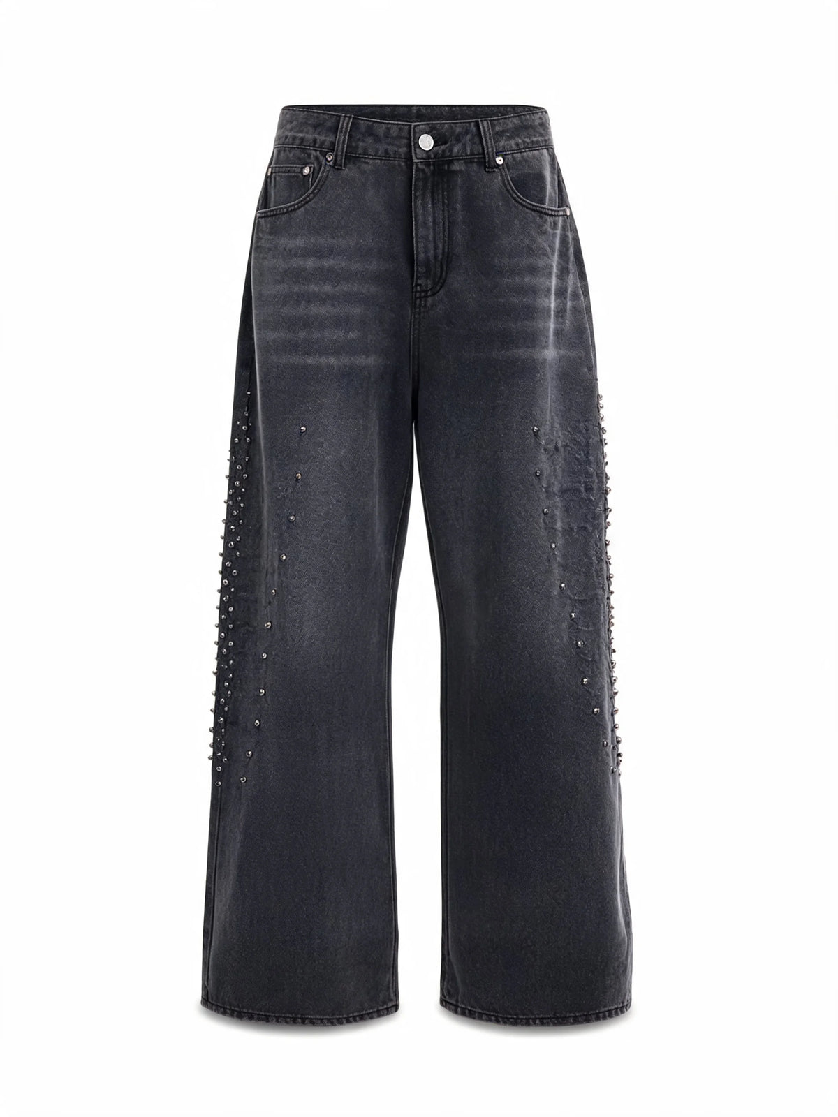 Opium Studded Wide-Leg Jeans - Fuga Studios