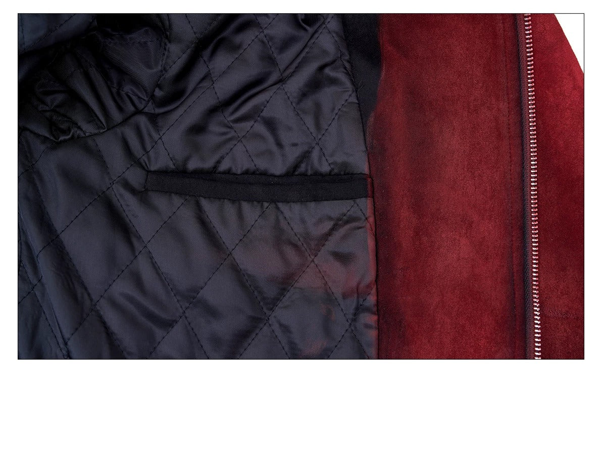 Opium Suede Trench Coat Rot - Fuga Studios