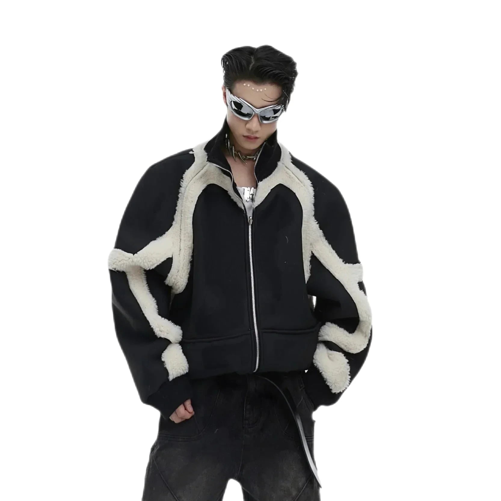 Opium Thick Fur Jacket - Fuga Studios