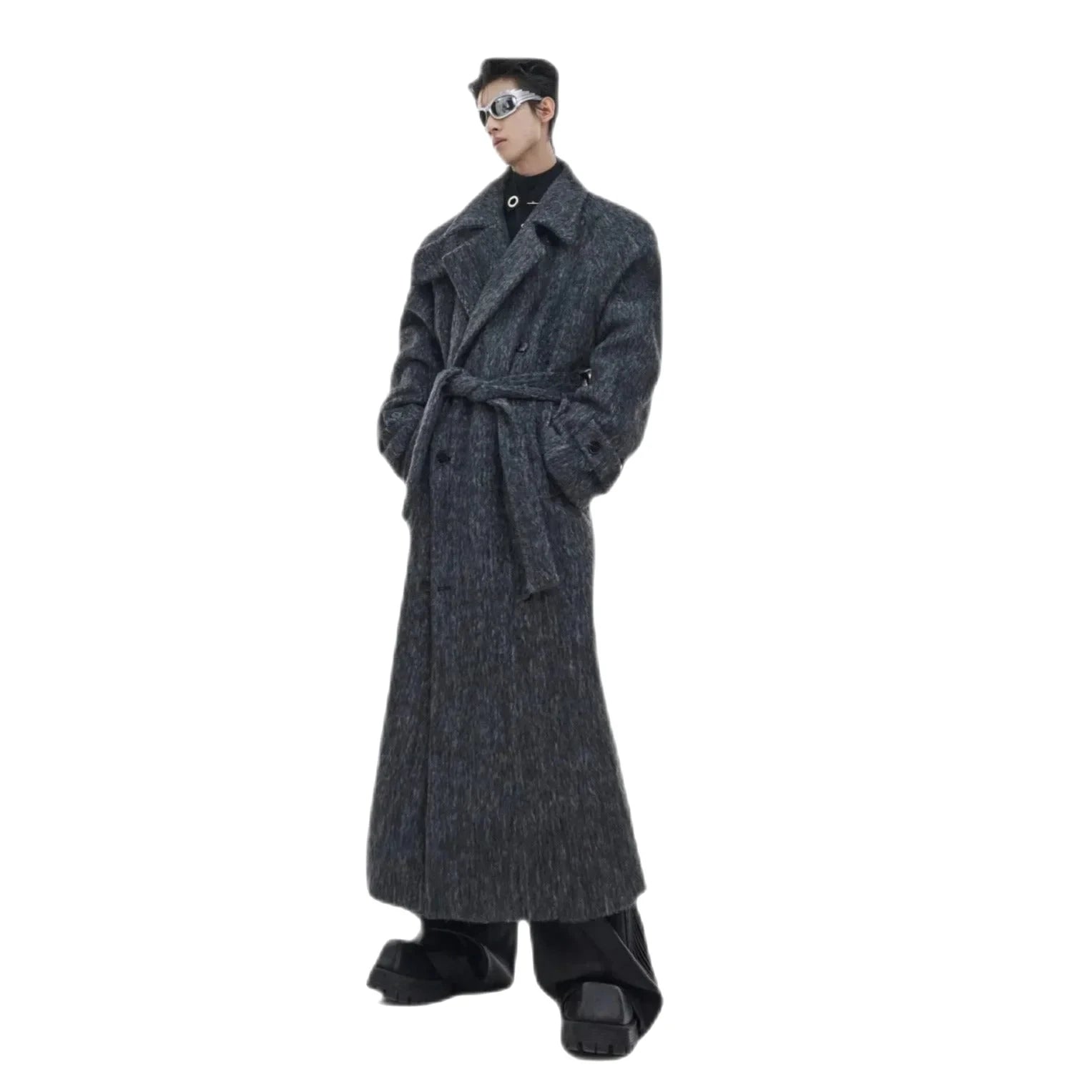 Opium Thick Woolen Coat - Fuga Studios