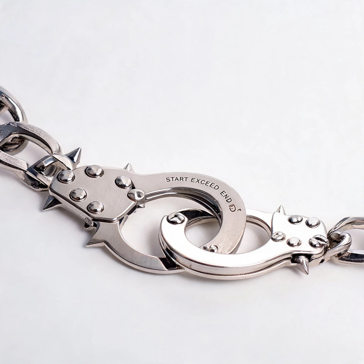 Opium Titanium Steel Handcuffs Necklace - Fuga Studios