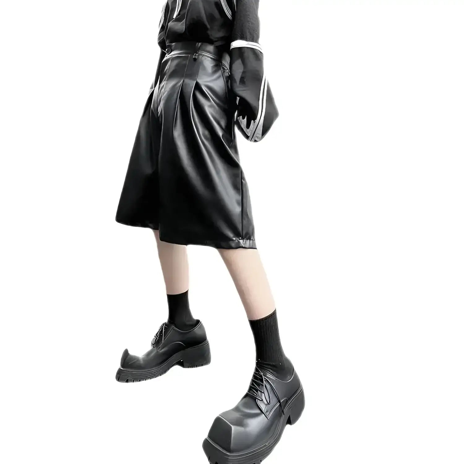 Opium 유니섹스 레더 쇼츠