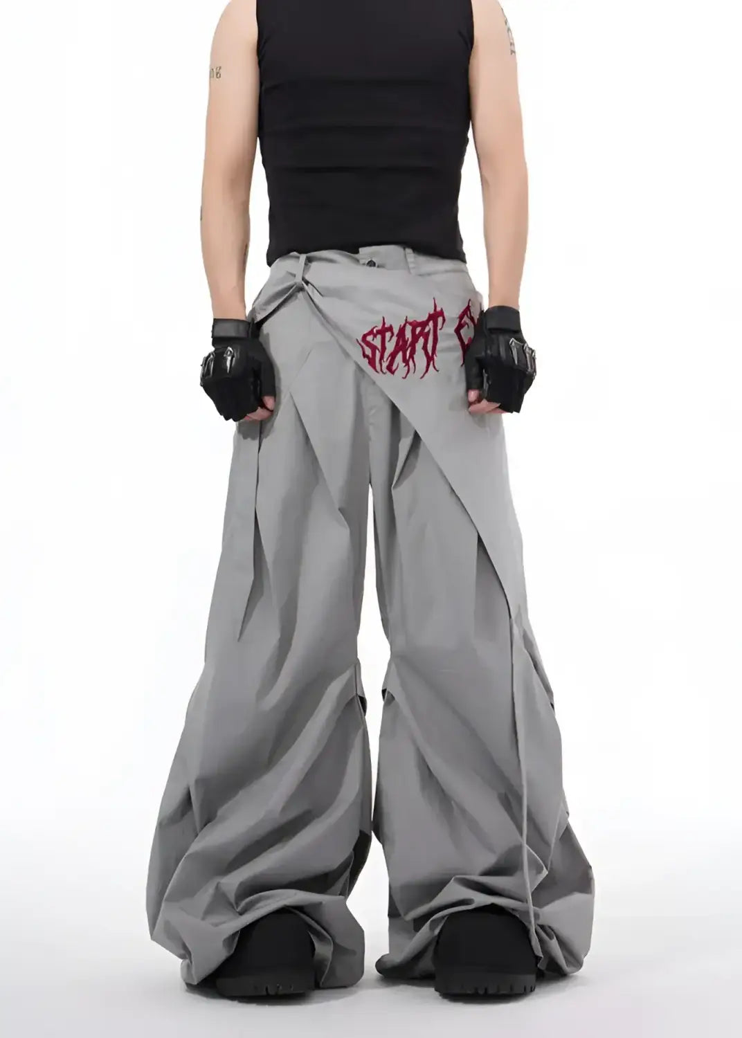 Opium Pantalones cargo de pata ancha