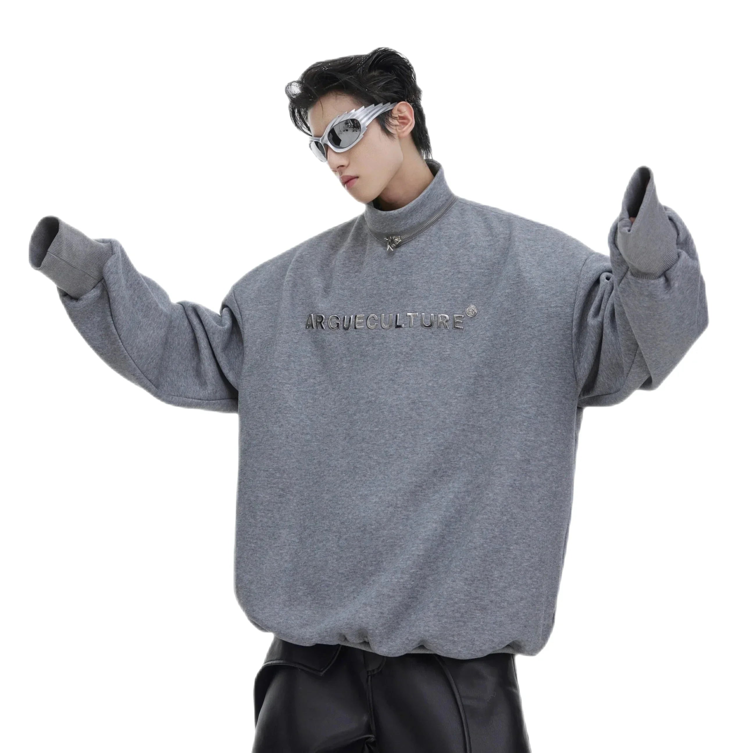 Opium Zipper Collar Sweater - Fuga Studios