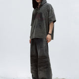 Gothic Darkwear Hoodie mit Teufels-Hörnern